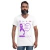 Unisex Short Sleeve V-Neck T-Shirt - Image 2