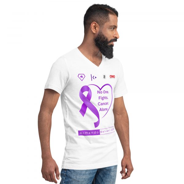 Unisex Short Sleeve V-Neck T-Shirt - Image 3